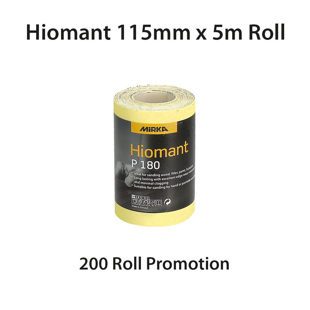 HIOMANT 115mm x 5m - 200 Roll Promotion UK